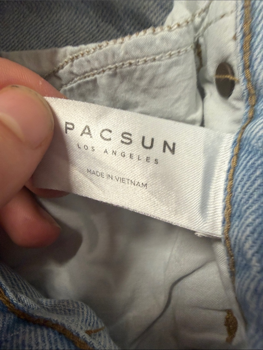 PacSun High Rise Straight Button Fly Jean - Picture 6 of 13